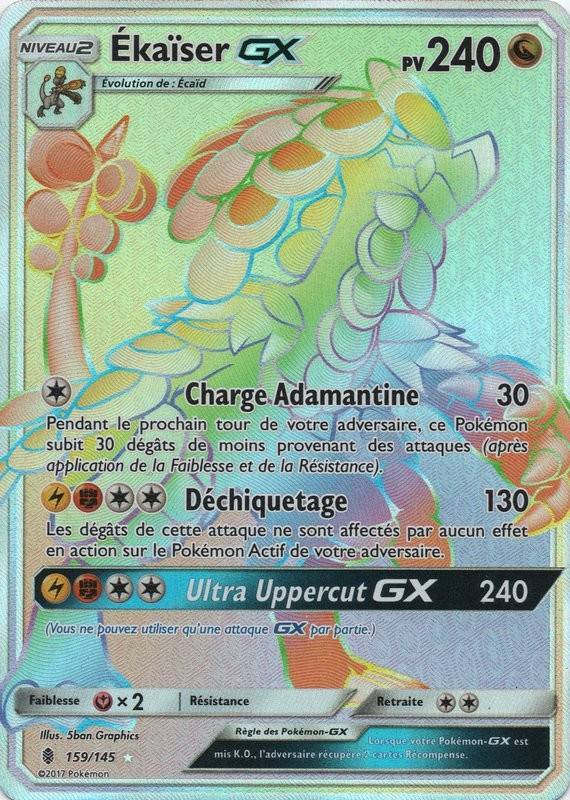 Ekaïser GX carte Pokémon 159 145 Gardiens Ascendants