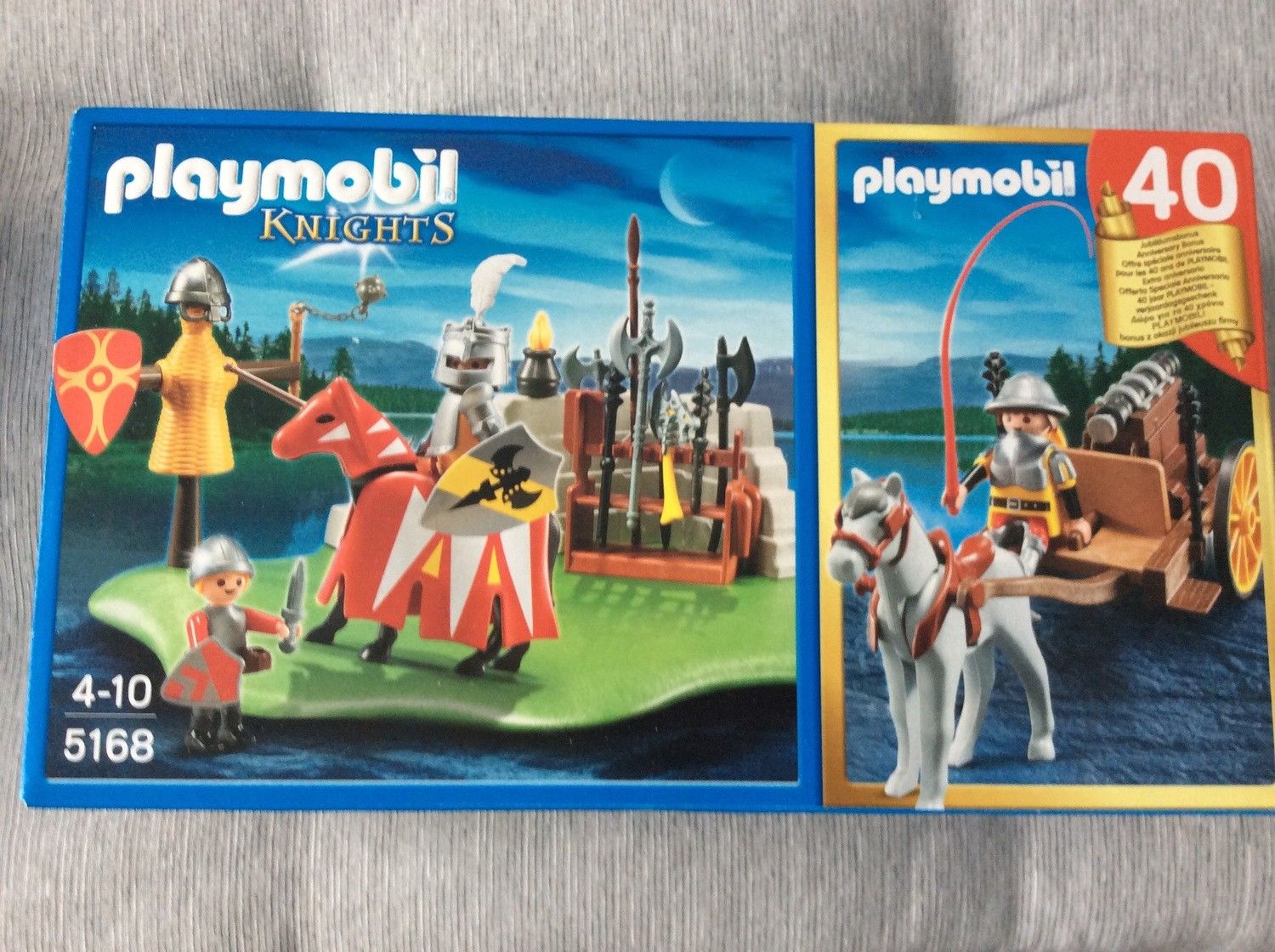 Set 40eme Anniversaire Tournoi Des Chevaliers Avec Canon Playmobil