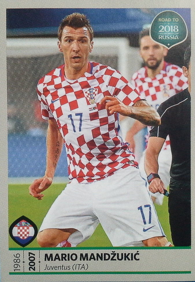 Mario Mandzukic Croatia Road To Fifa World Cup Russia Sticker