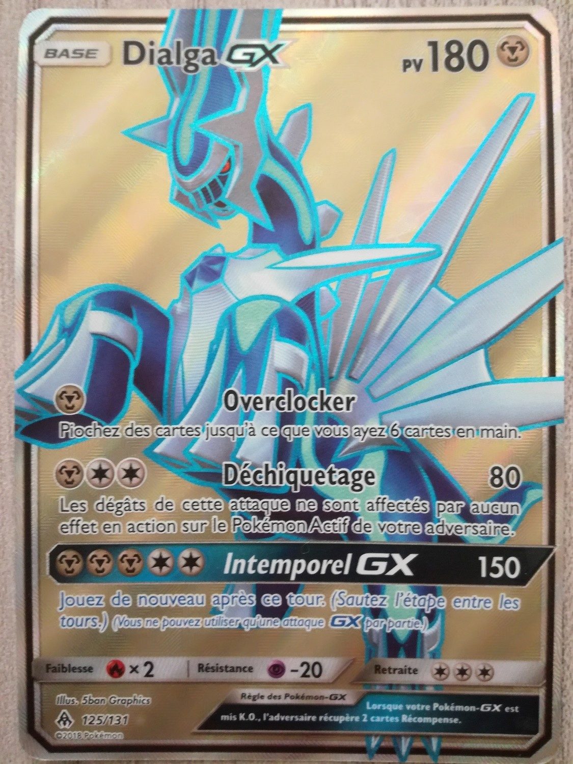 Dialga Gx Carte Pok Mon Lumi Re Interdite