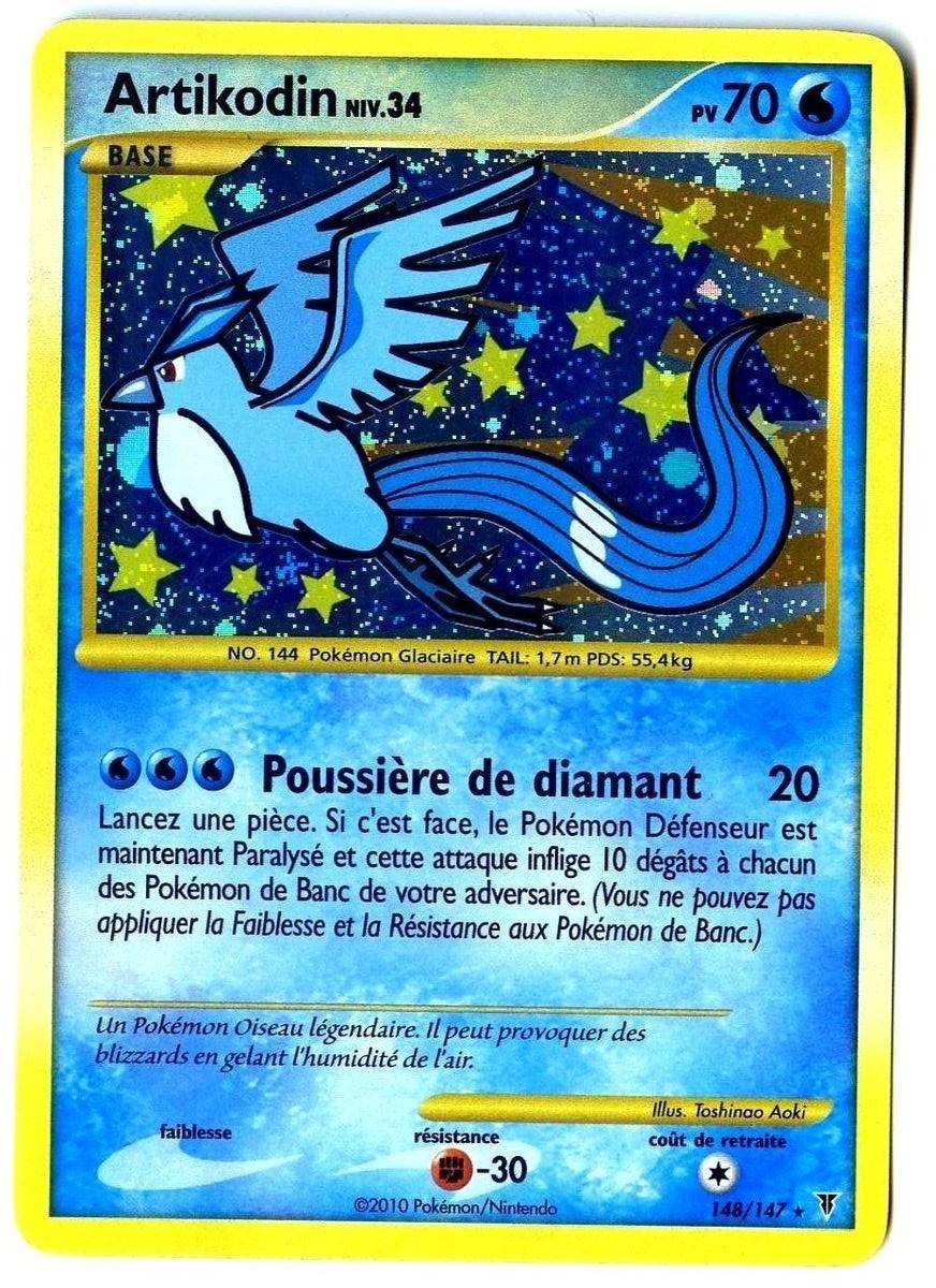 Artikodin holographique carte Pokémon 148 147 Platine Vainqueurs Suprêmes