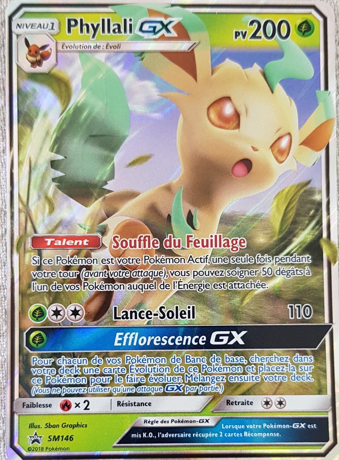 Phyllali Gx Carte Pok Mon Sm Cartes Promo Black Star Soleil Et Lune