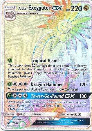 Alolan Exeggutor Gx Carte Pok Mon Anglaise Crimson Invasion