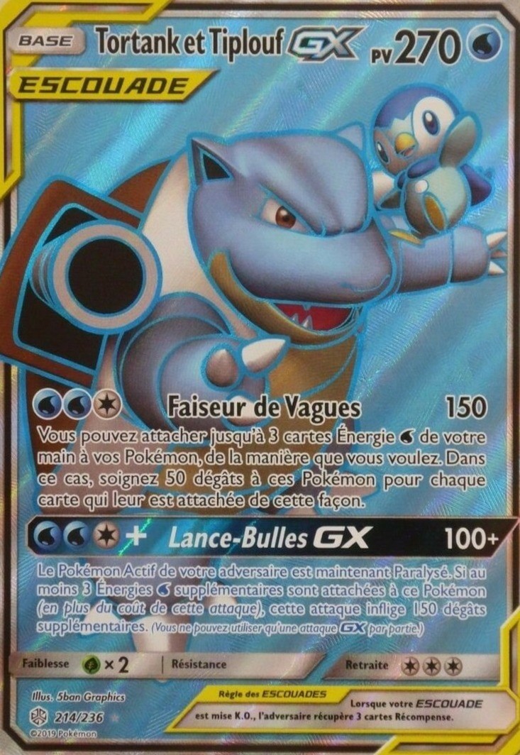 Tortank Et Tiplouf Gx Carte Pok Mon Clipse Cosmique