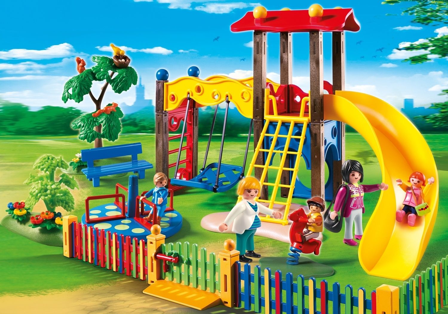 playmobil preschool playground