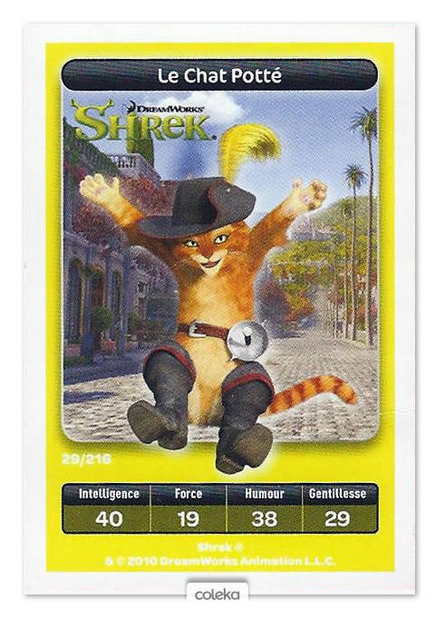 Le Chat Potte Cartes Carrefour Dreamworks 10 029 216