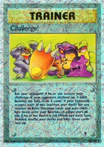 Challenge Reverse Legendary Collection Pokémon Card 106110