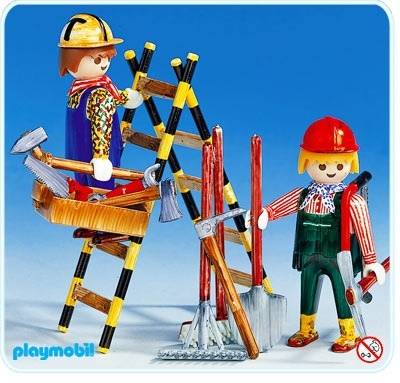 playmobil construction workers