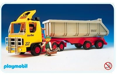 playmobil truck with trailer