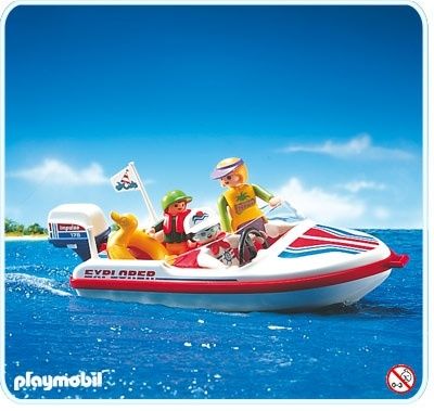 playmobil motor boat