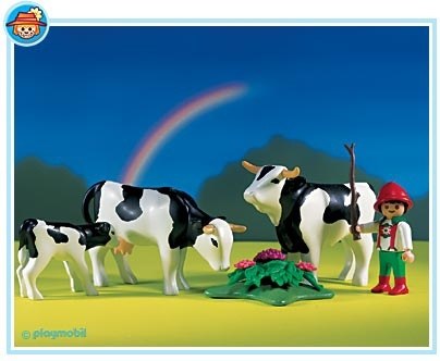 playmobil cow farm
