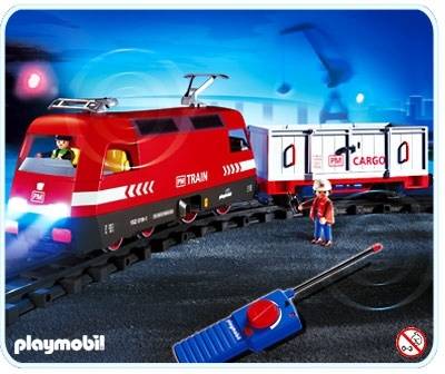 playmobil cargo train