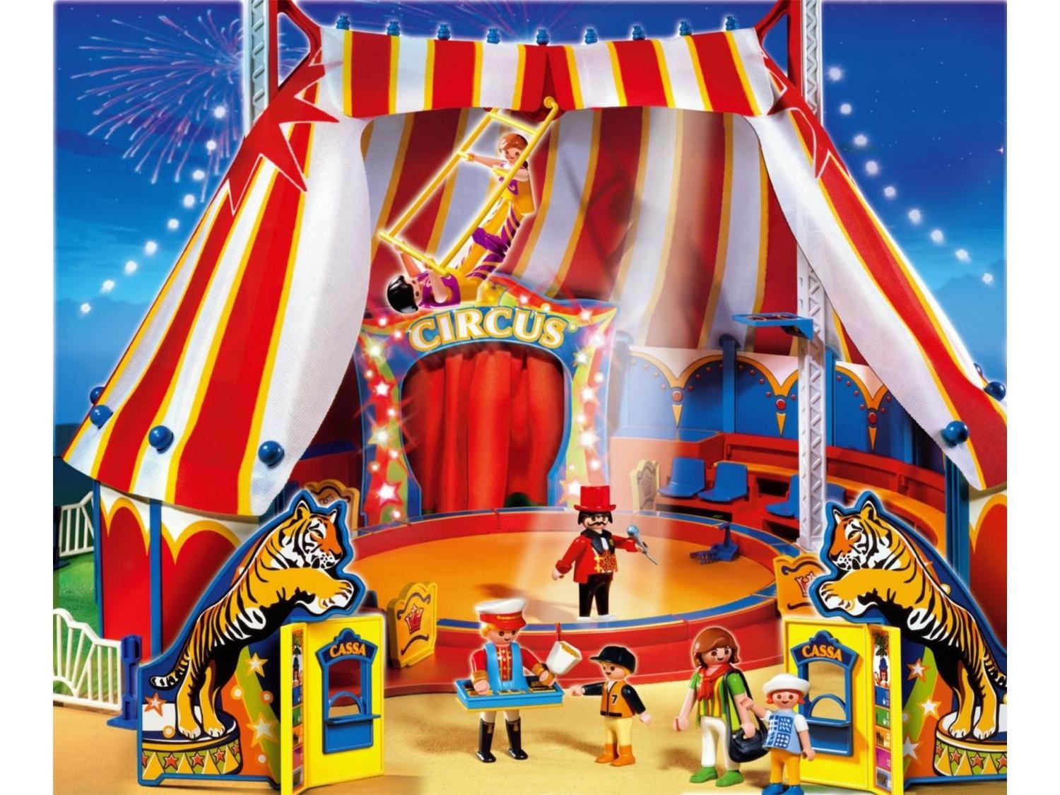 playmobil circus train