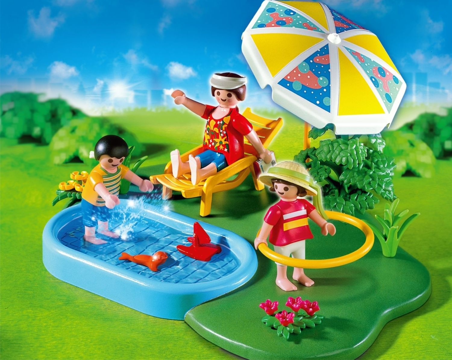 playmobil swimming pool