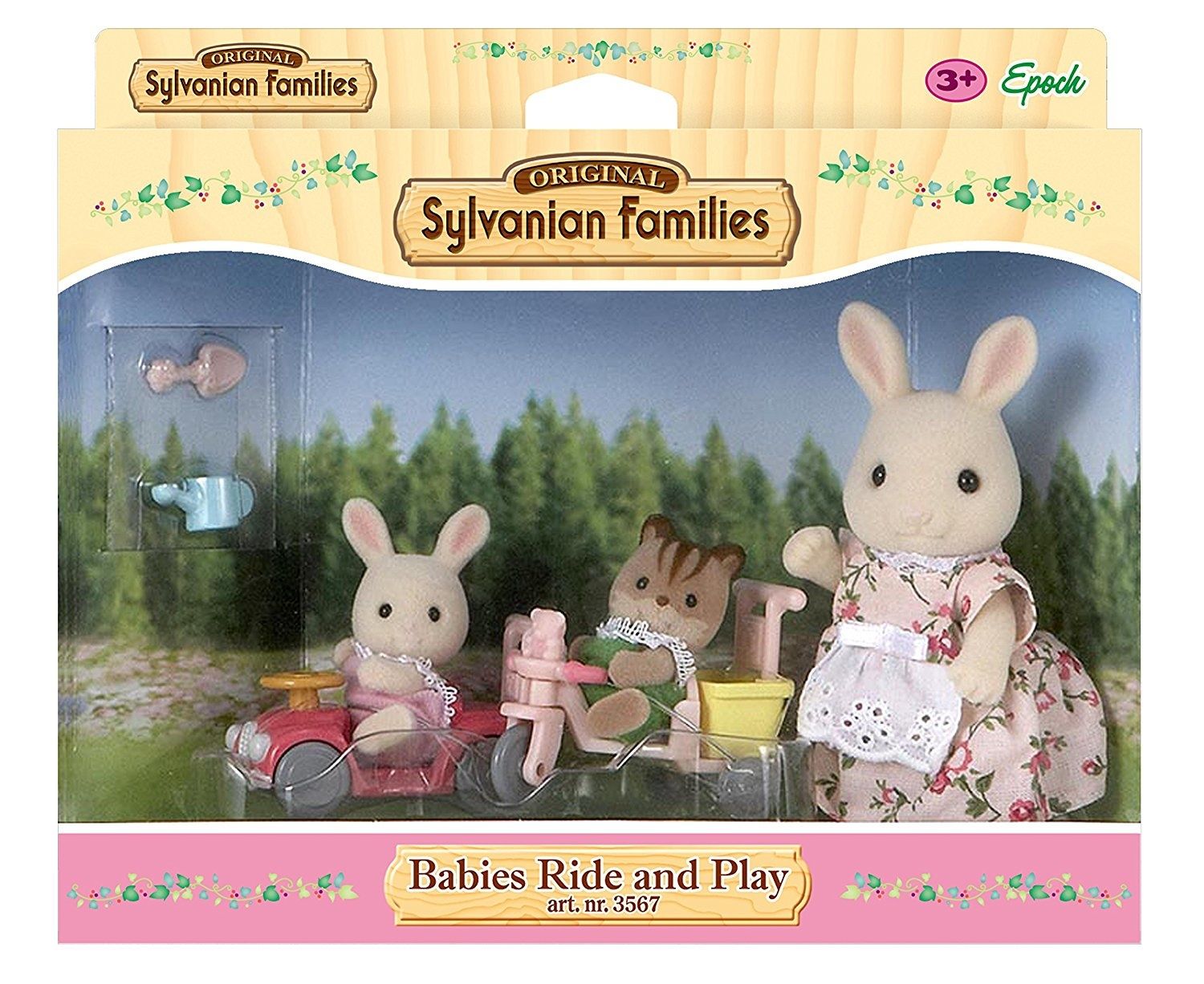 sylvanian families babies ride and play