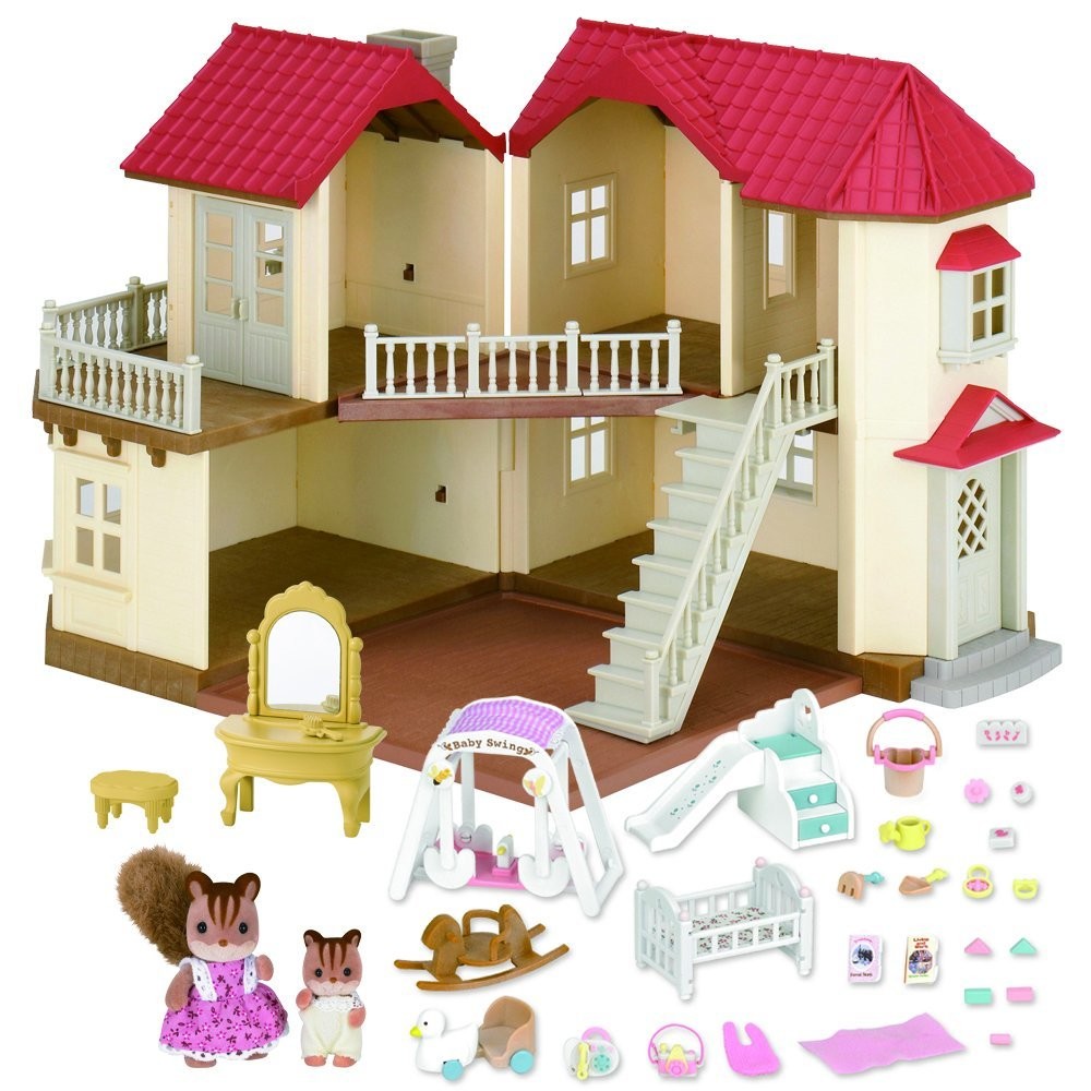 sylvanian cedar terrace gift set