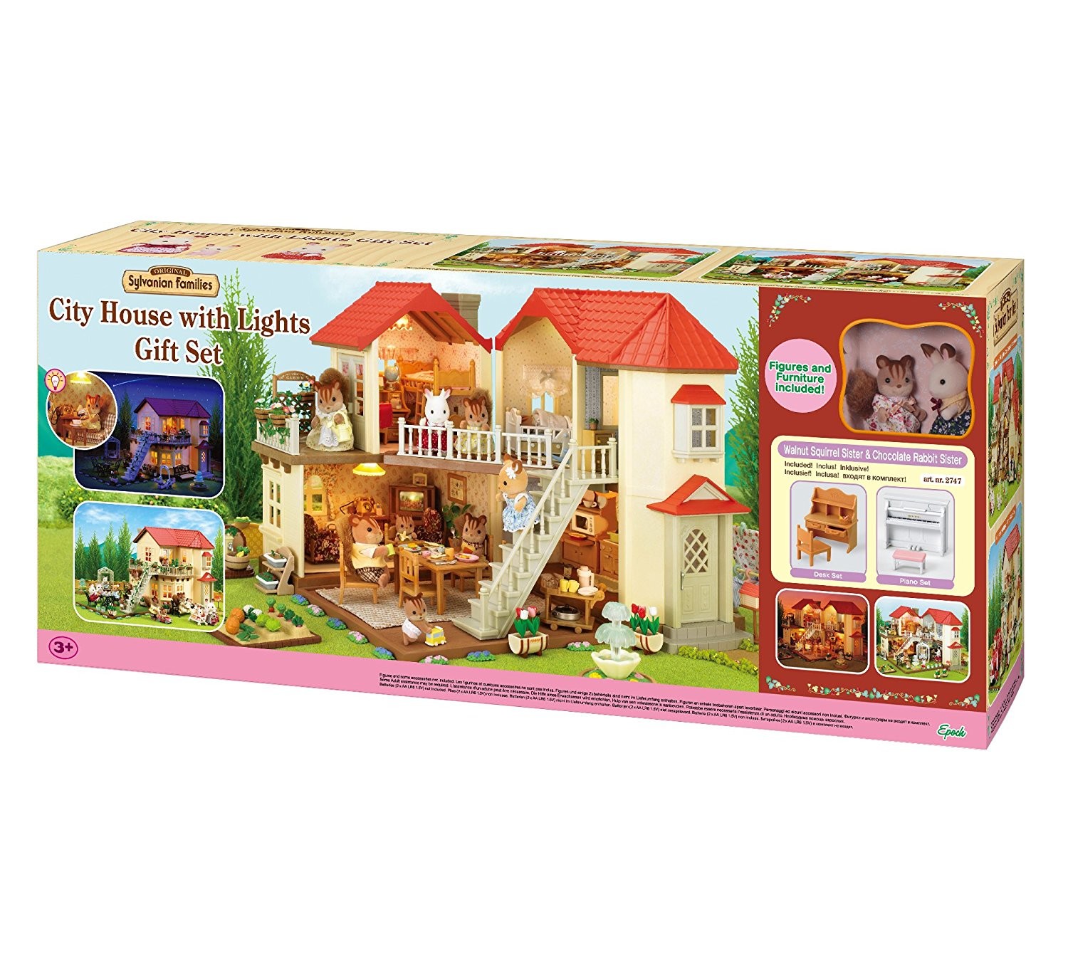 sylvanian families city house with lights
