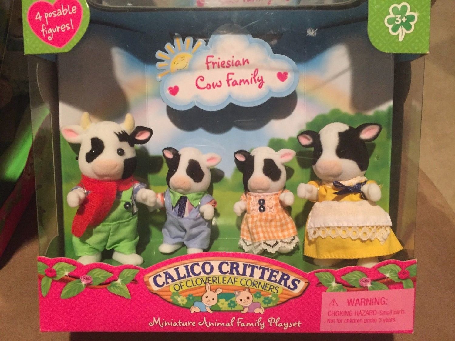calico critters friesian cow family