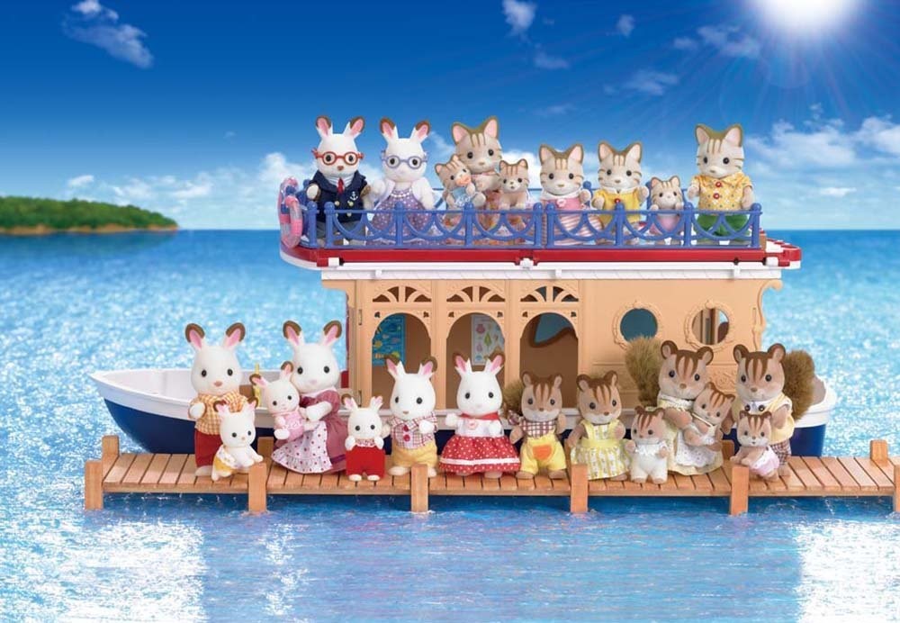 seaside cruiser houseboat calico critters