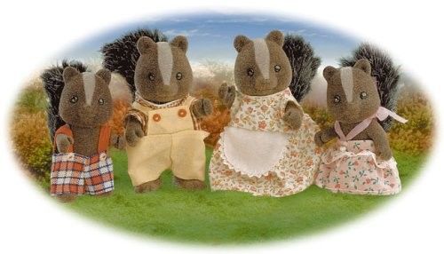 sylvanian families vandyke otter family