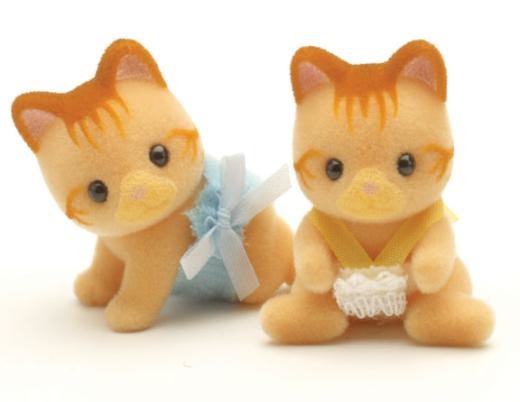 Jumeaux Chat Roux Beaman Sylvanian Families Europe 4628