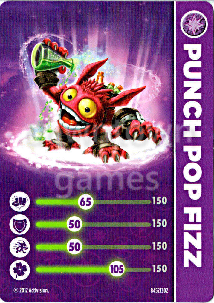 Punch Pop-Fizz - Skylanders Giants Cards