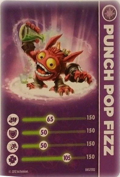 Punch Pop-Fizz - Skylanders Giants Cards