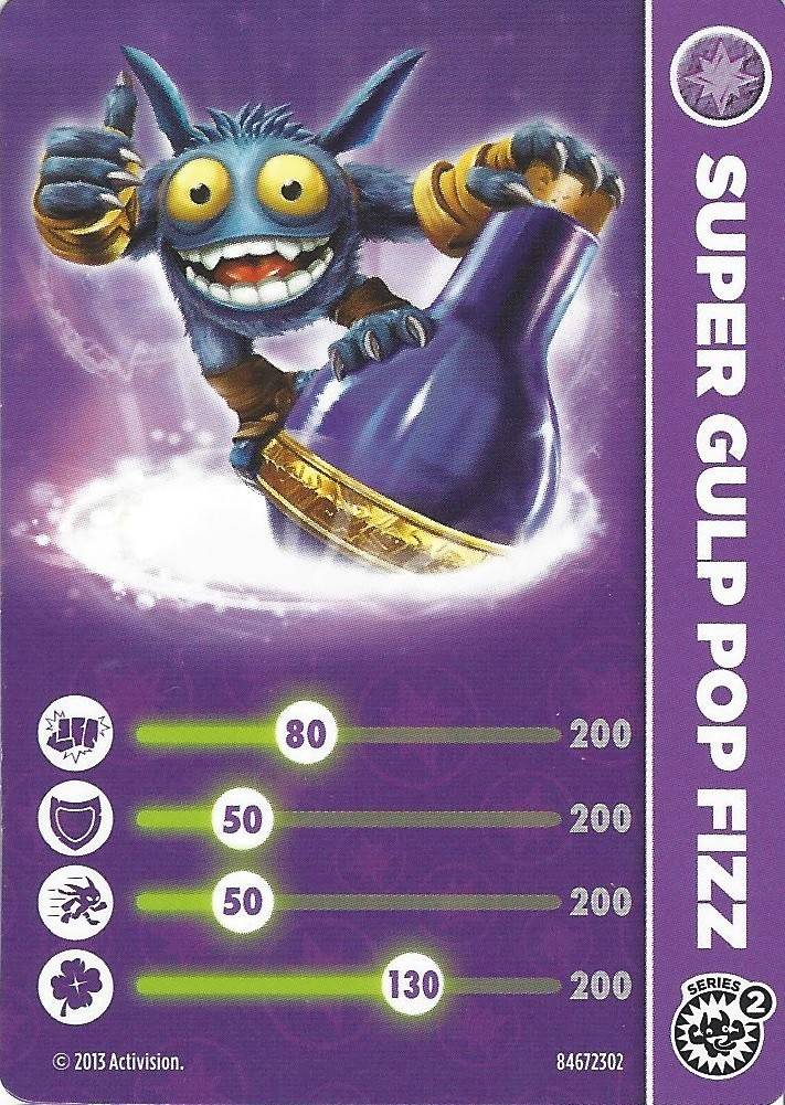 Super Glup Pop-Fizz - Skylanders Swap-Force Cards