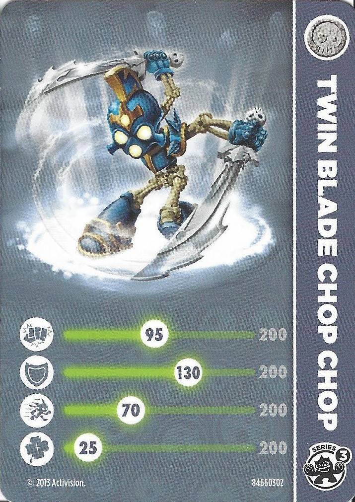 Twin Blade Chop Chop - Skylanders Swap-Force Cards