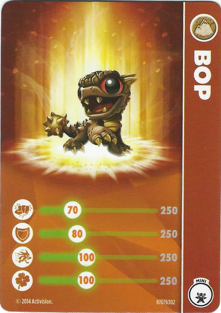 Bop - Skylanders Trap Team Cards