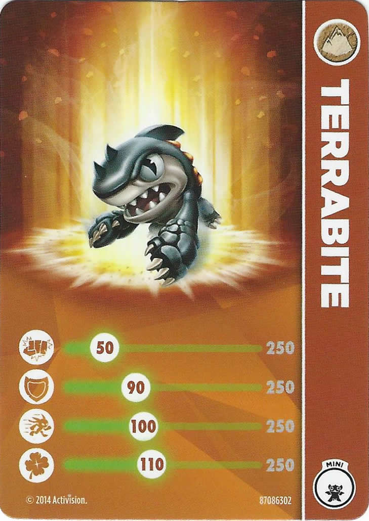 Terrabite - Skylanders Trap Team Cards