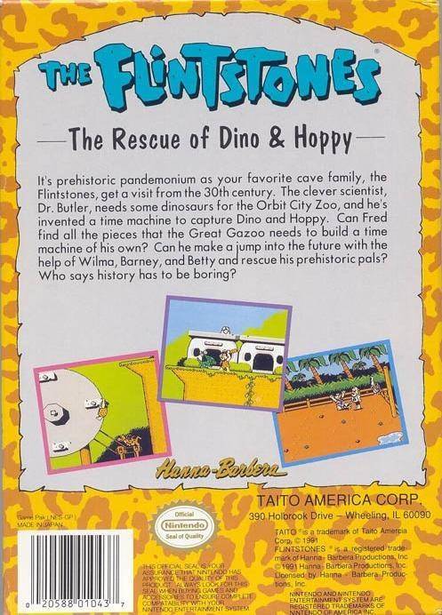 The Flintstones: The Rescue Of Dino & Hoppy - Jeu Nintendo Nes