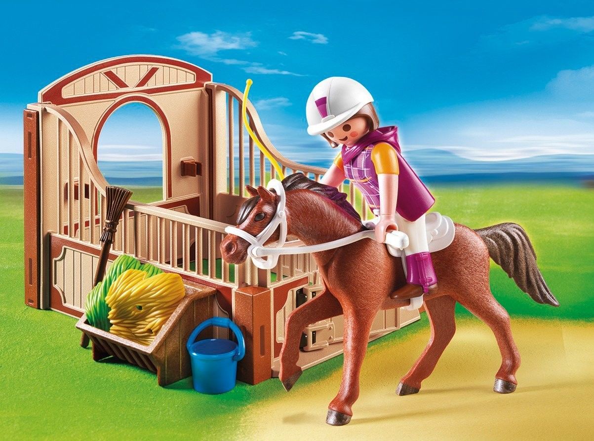 Trekking Horse with Stall Play Set - Playmobil Horse Riding 5518