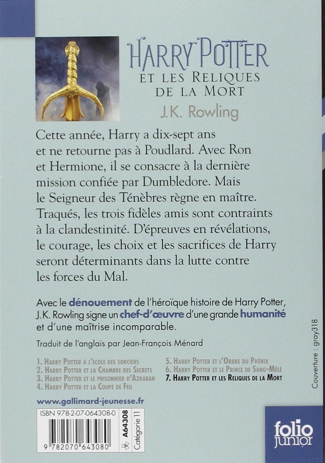 Harry potter et la relique de la promo mort