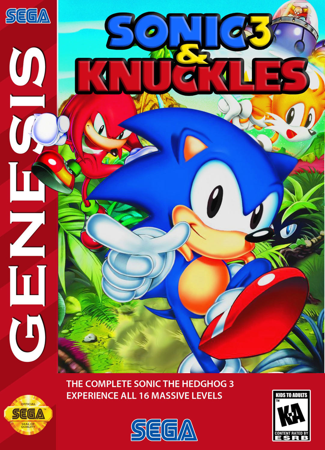 Sonic And Knuckles Sonic The Hedgehog 3 Jeu Sega Mega Drive Genesis 