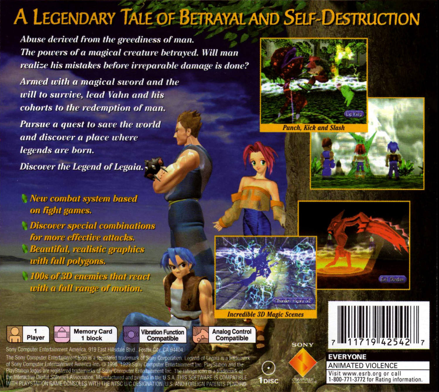 Legend of Legaia Playstation game