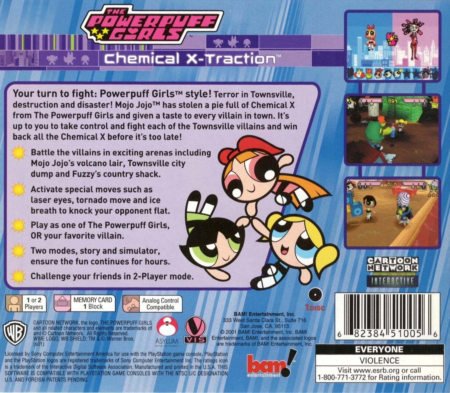 Powerpuff Girls Chemical X Traction Ps1