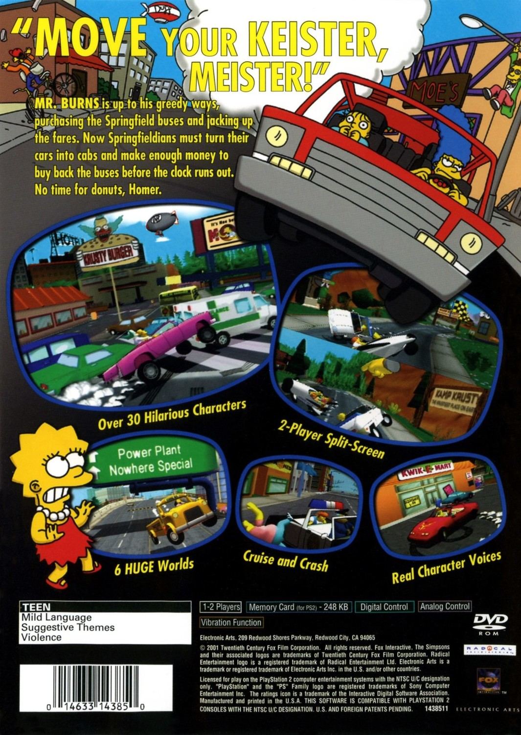 Simpsons Road Rage Ps2 Buy