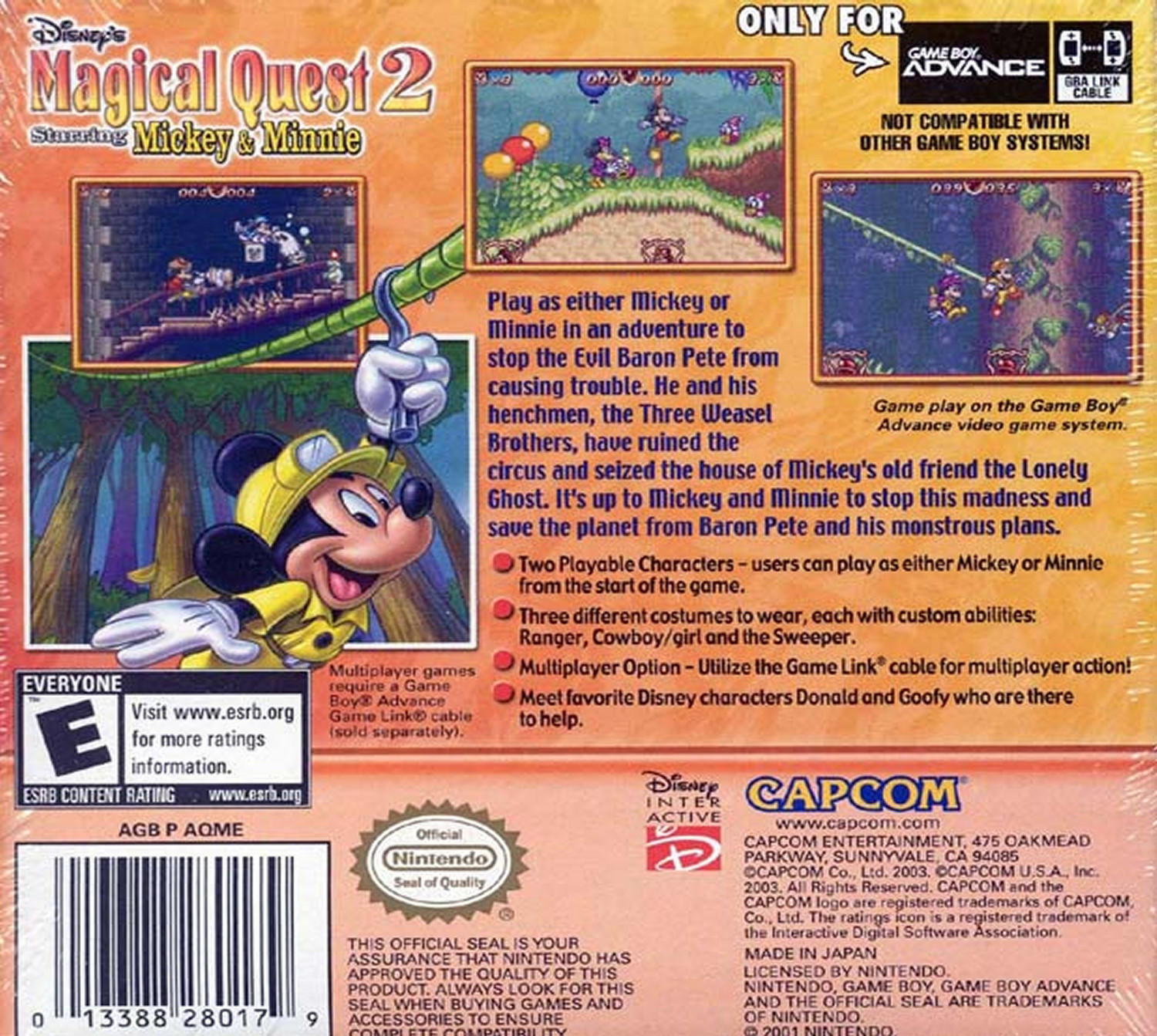 Disney's Magical Quest 2 Starring Mickey & Minnie - Jeu Game Boy Advance