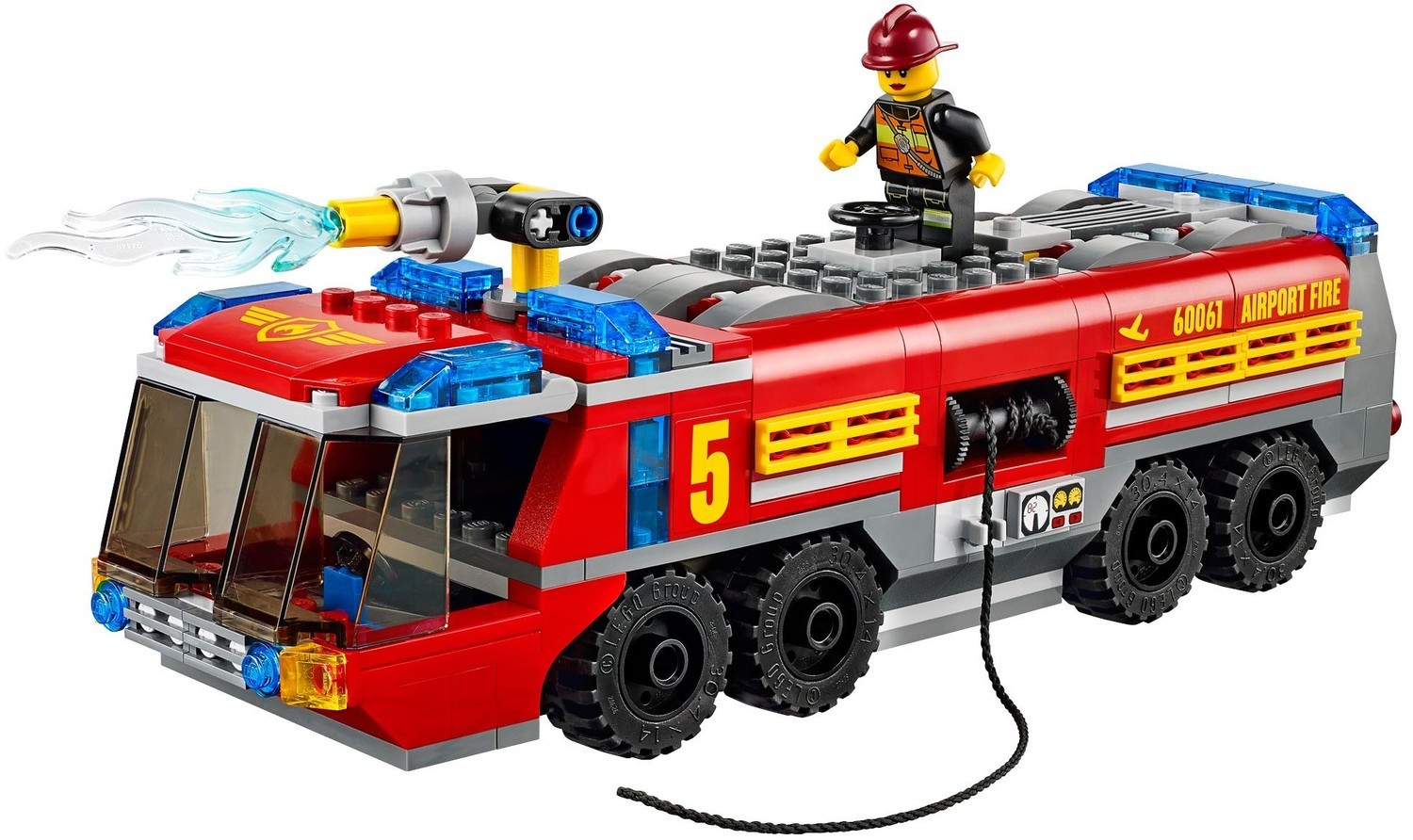 lego city airport fire truck 60061