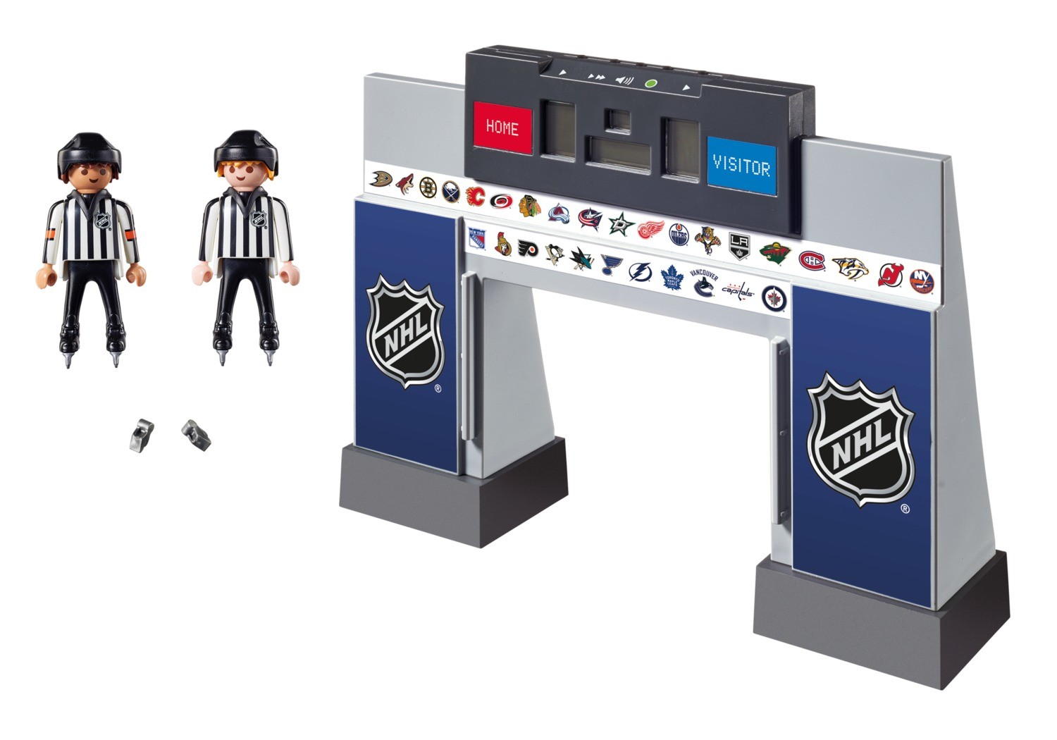 Playmobil Hockey Sur Glace Nhl Nhl Score Clock With 2 Referees 9016 002 