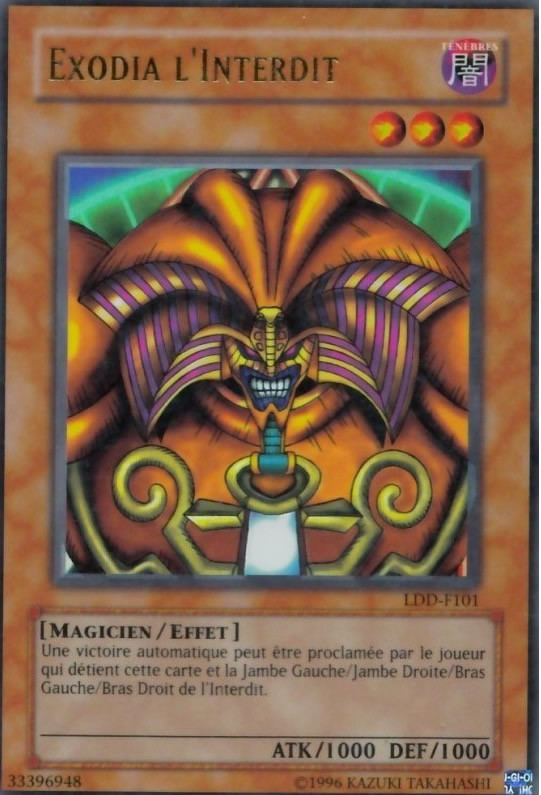 Exodia L Interdit Carte Ldd F La L Gende Du Dragon Blanc Aux Yeux Bleus Ldd