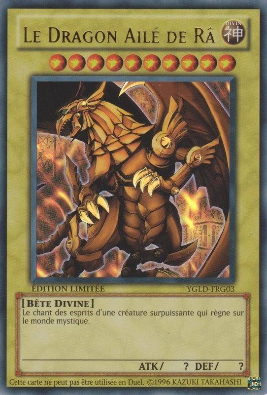 Le Dragon Ailé de Râ carte YGLDFRG03 Decks Légendaires de Yugi YGLD