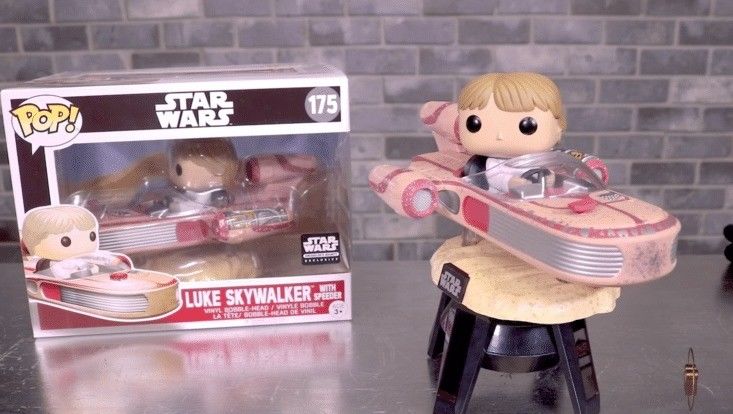 funko pop luke skywalker with speeder