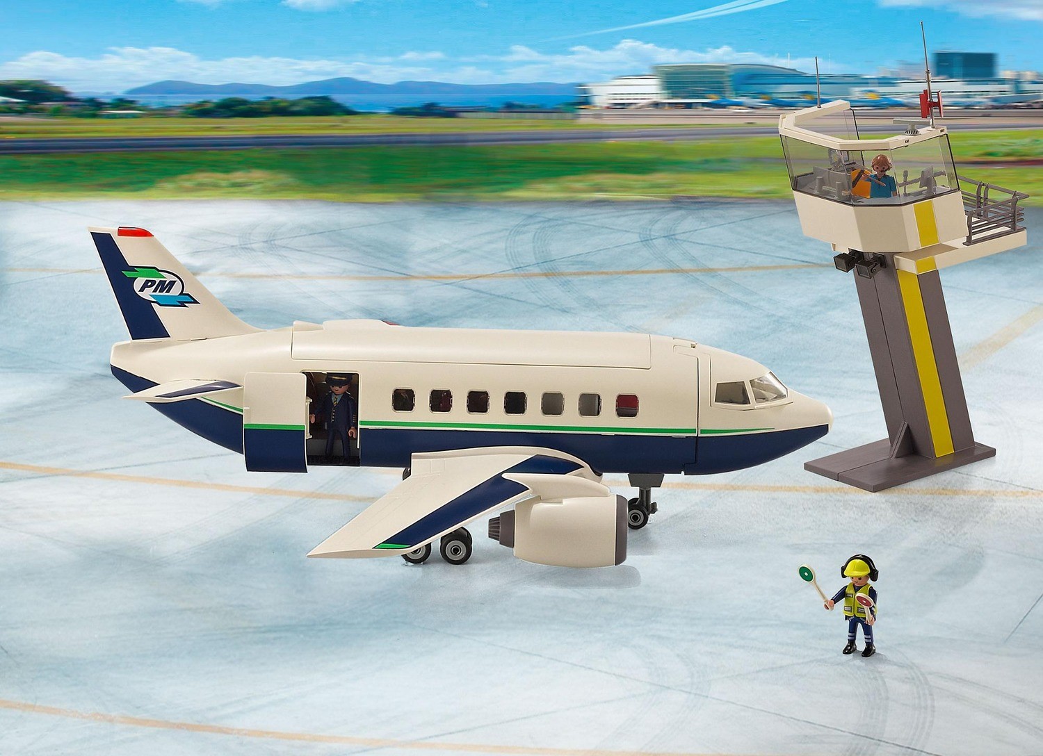 playmobil cargo and passenger aircraft