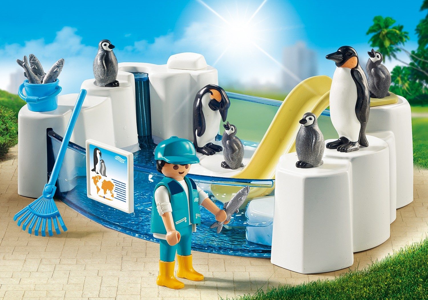 playmobil penguin pool 9062