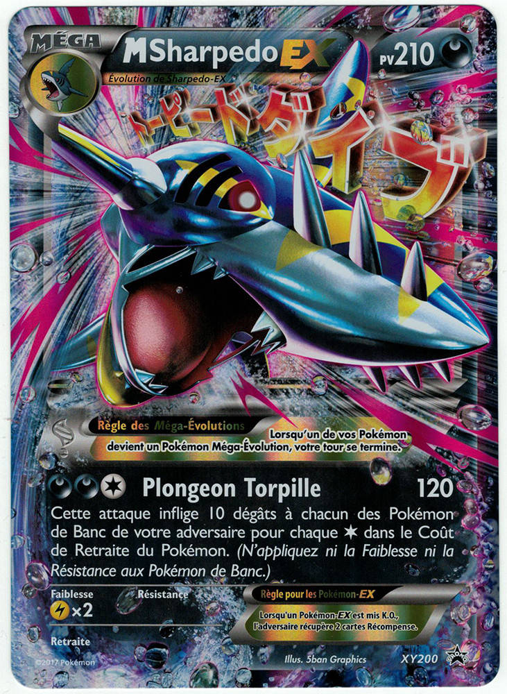 M Sharpedo EX - carte Pokémon XY200 Cartes Promo Black Star XY