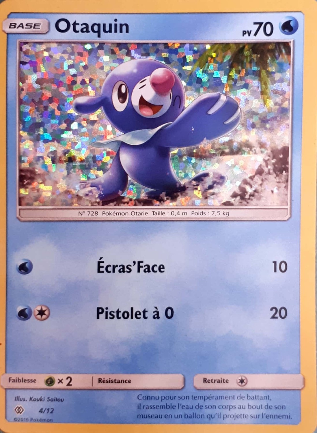 Otaquin Holographique Carte Pokémon 412 Promo 2017