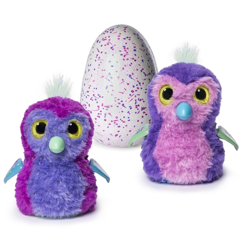 penguala-paillet-rose-figurine-peluches-hatchimals