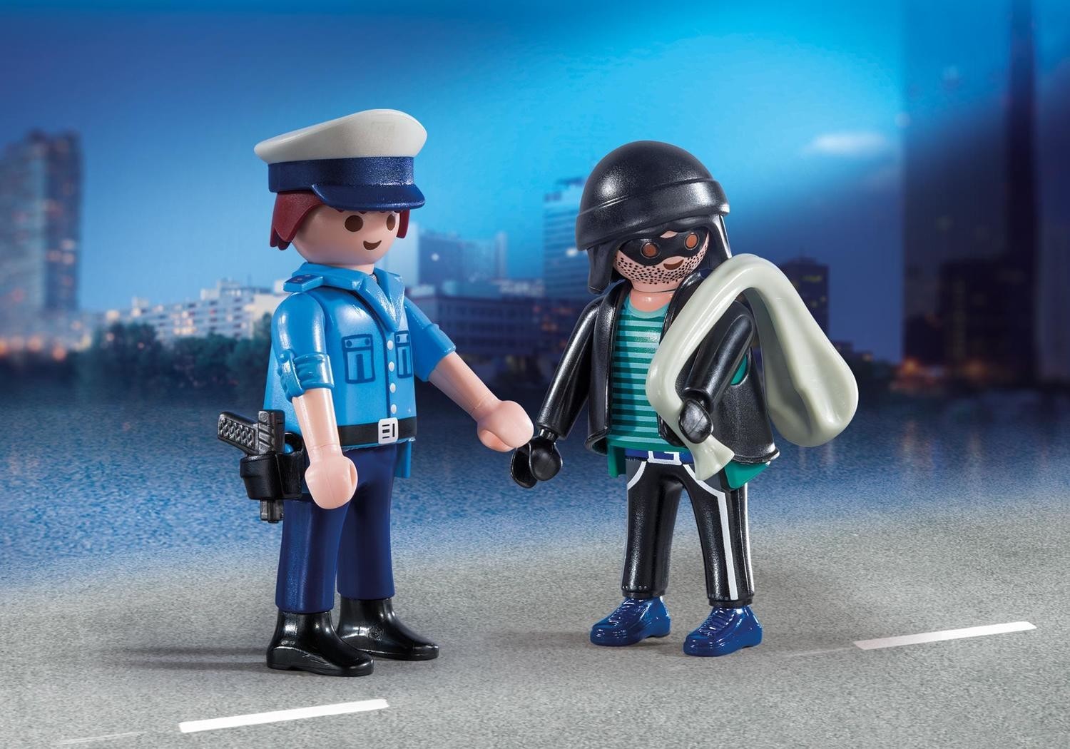 playmobil 9236 city action traffic police van